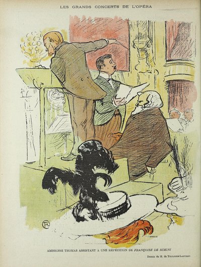 Karikaturer i Le Rire av Henri de Toulouse Lautrec